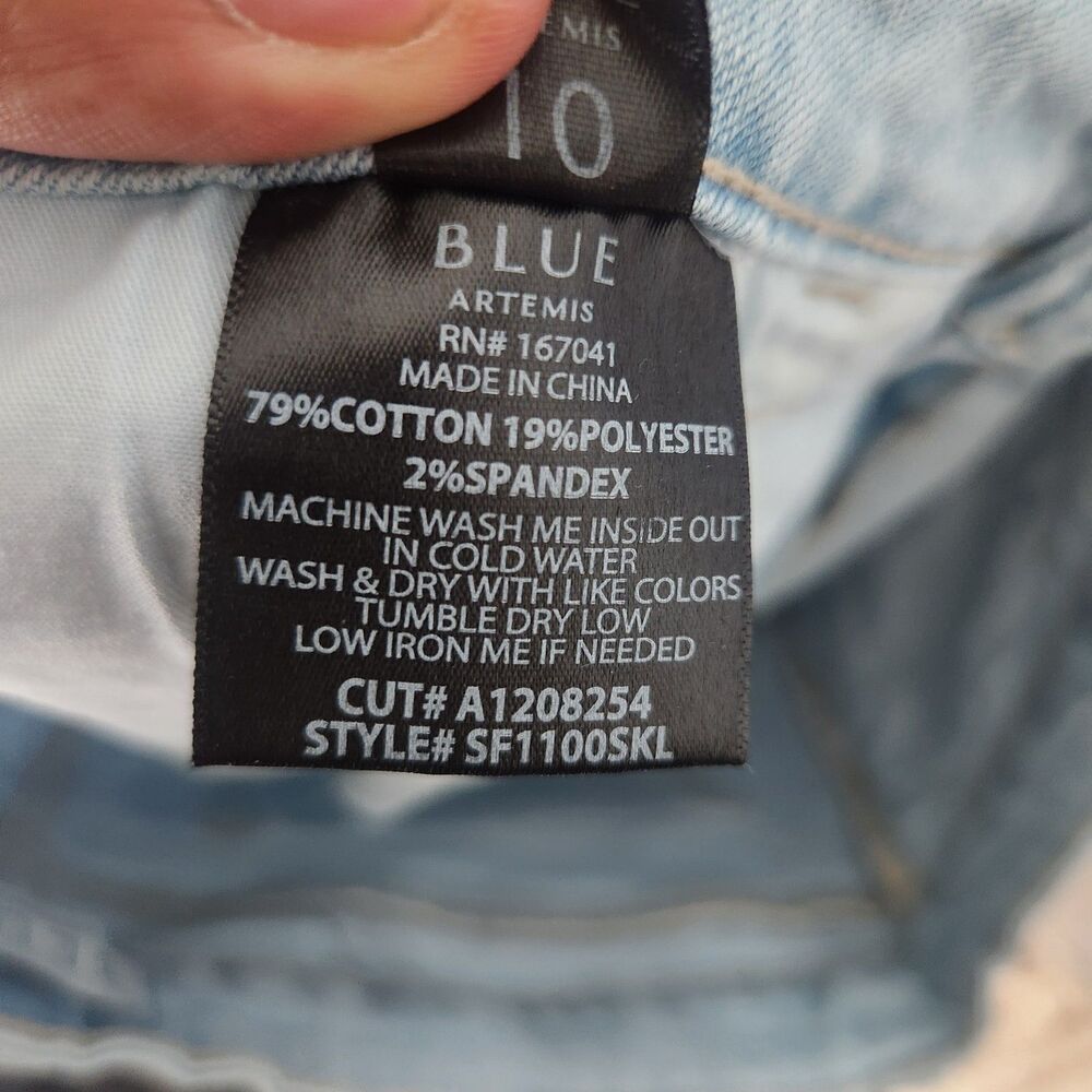 Blue By Artemis indigo Size 10 High Rise Skinny Jeans NWT - Picture 5 of 8